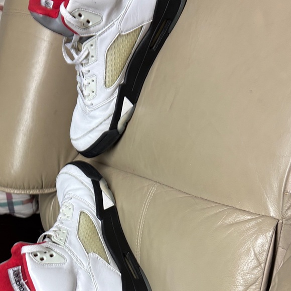 OG Air Jordan five. Fire Red Sneakers - Picture 4 of 5